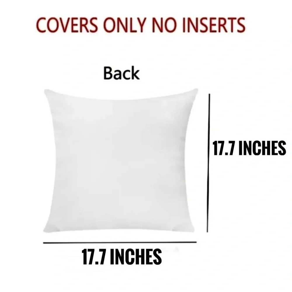 Pillow Cover Celestial Cat Moon Stars Black White Large Square 17.7 in